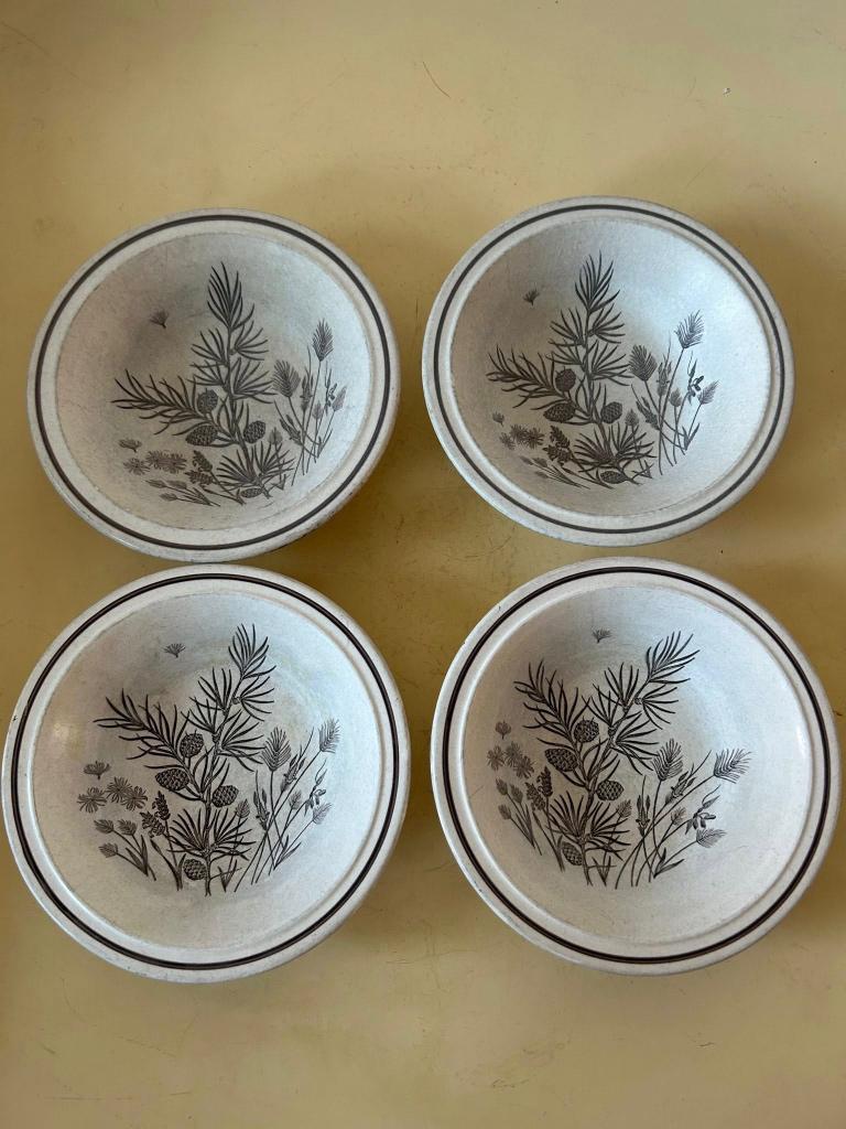 4 Vintage W.H. Grindley Pinewood schaaltjes Made in England, Ophalen of Verzenden