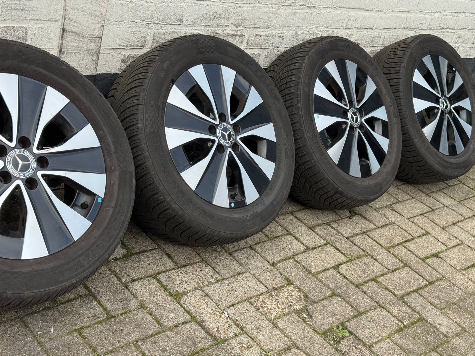Originele Mercedes Vito V-klasse TPMS 17 inch velgen, Ophalen, Bestelwagen, Banden en Velgen, 17 inch