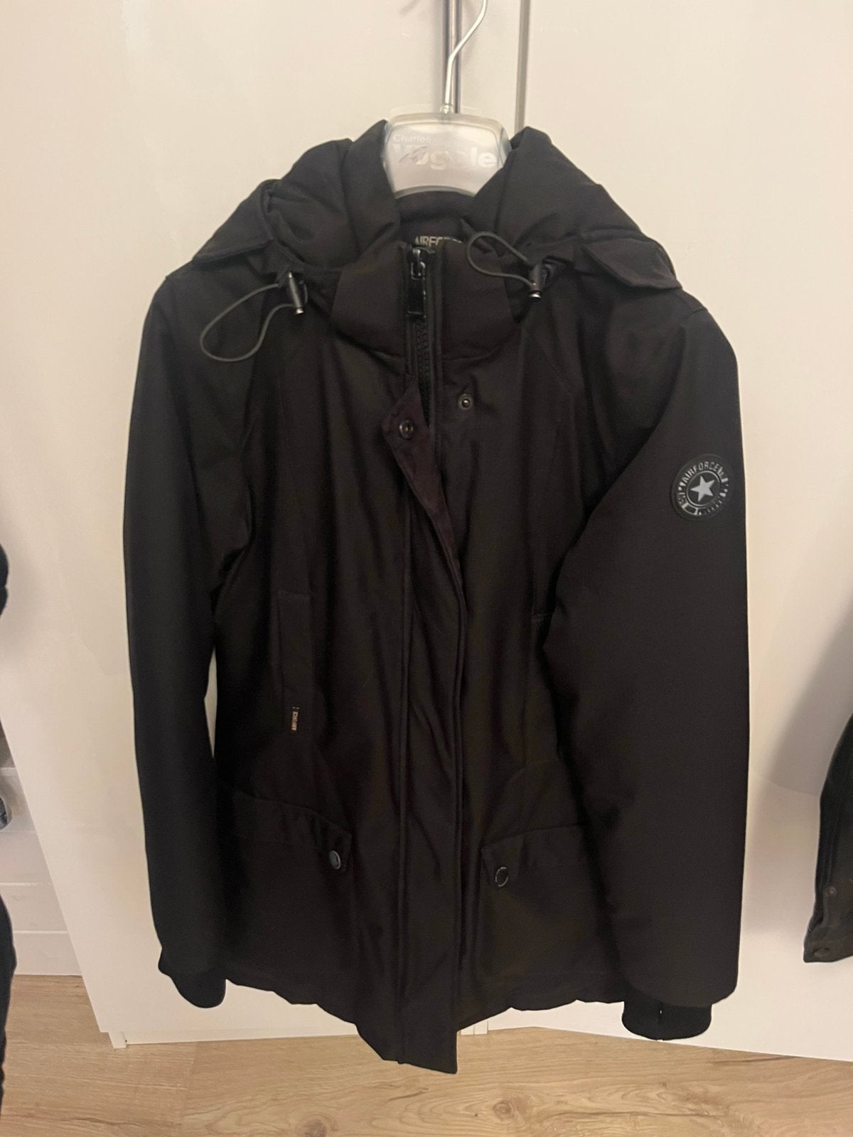 Airforce winterjas zwart xs, Ophalen of Verzenden, Zo goed als nieuw, Maat 34 (XS) of kleiner, Zwart