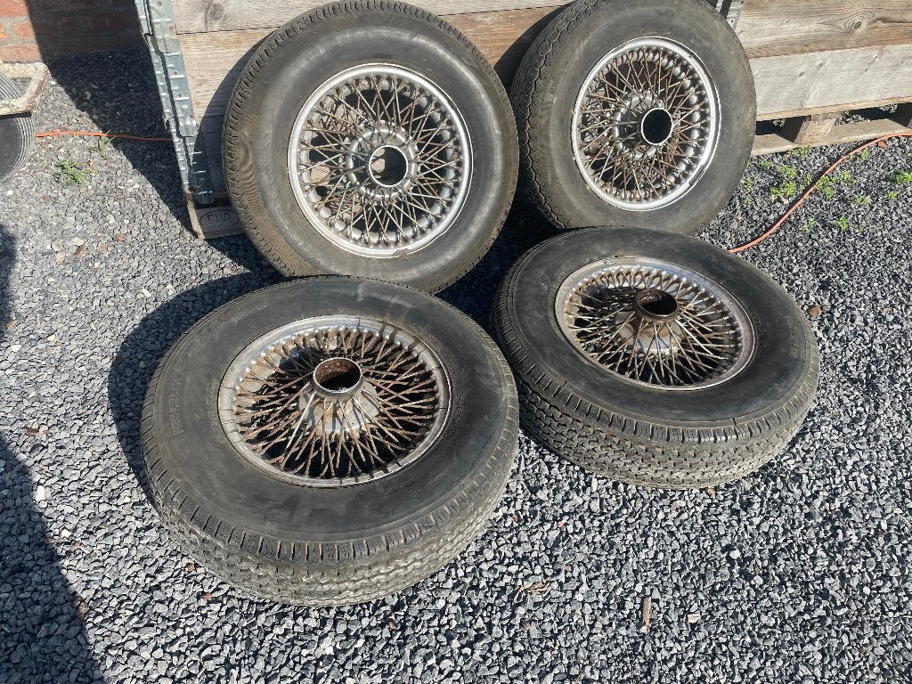 jaguar e type spaalwielen. 15", Ophalen, Gebruikt, Jaguar