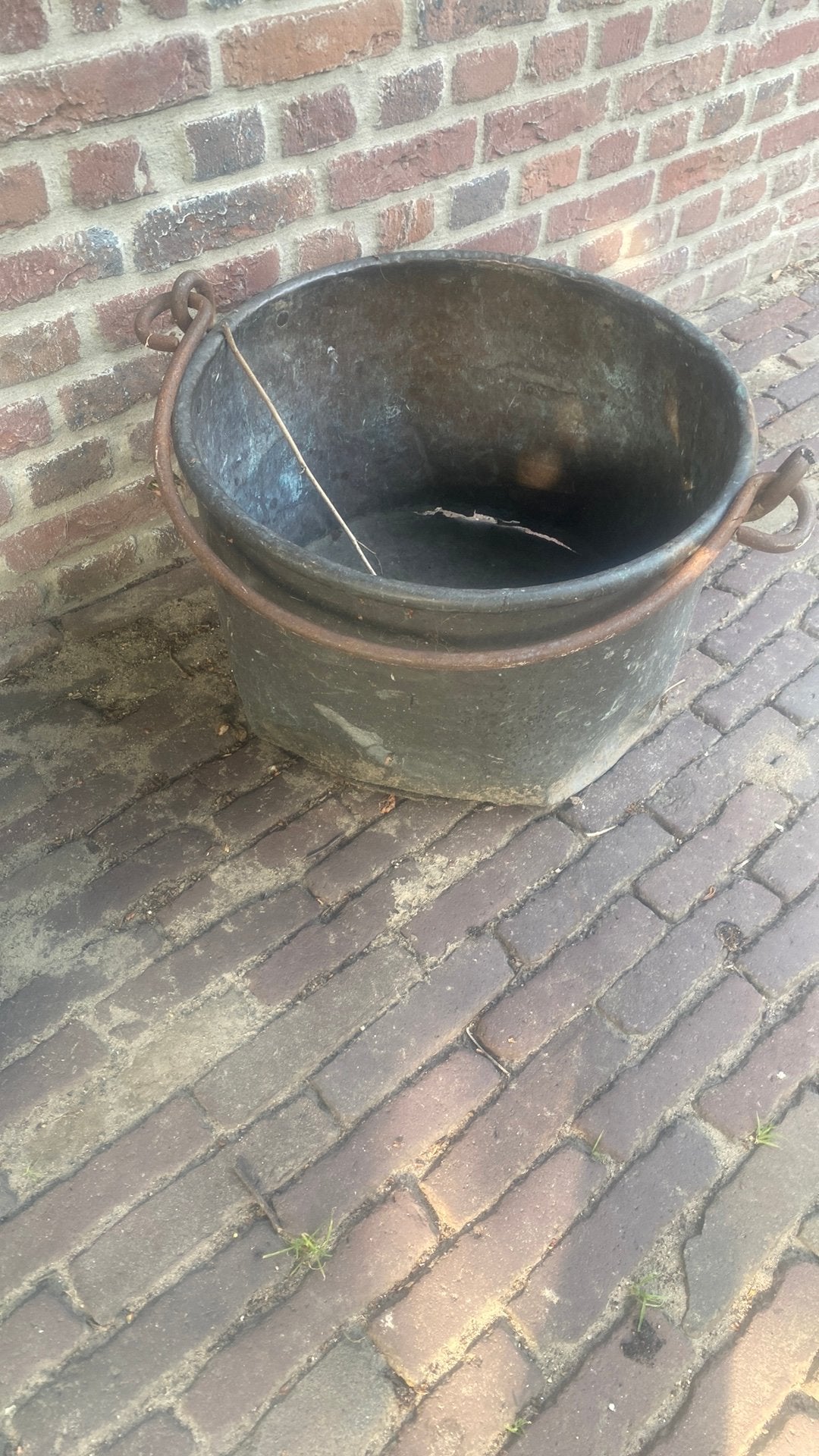 Kopere pot., Ophalen, Minder dan 30 cm, Rond, Zo goed als nieuw