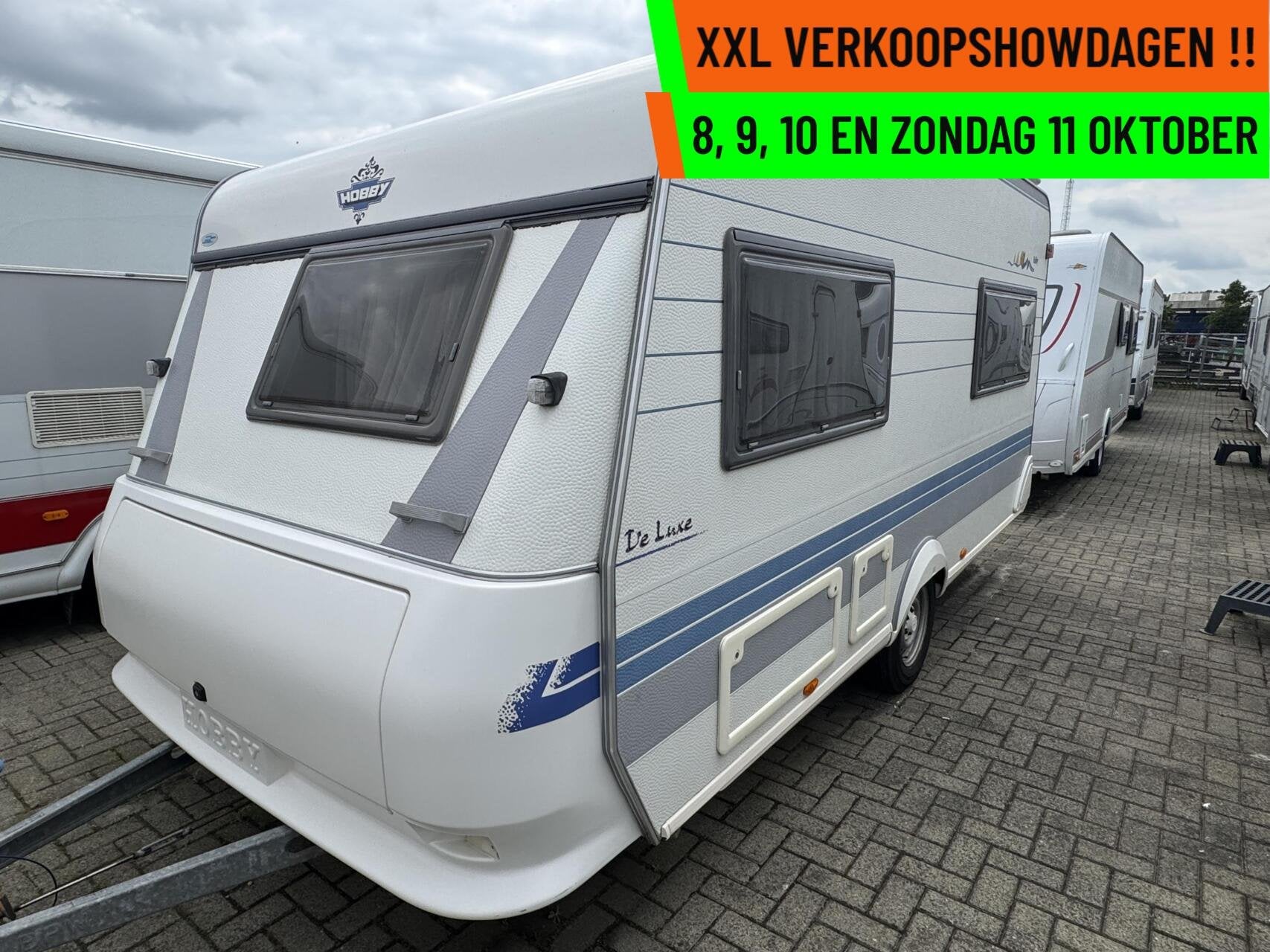 Hobby 440 DE LUXE, FRANSBED, TREINZIT, FIETSENDRAGER, Hobby, Bedrijf, 6 tot 7 meter, Douche