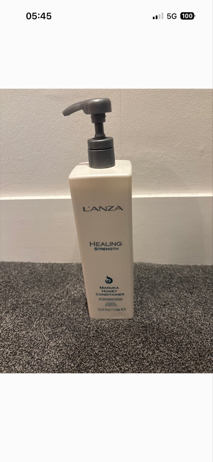 L'ANZA Healing Strength Manuka Honey Conditioner (1L + 250ml, Ophalen of Verzenden, Gebruikt, Shampoo of Conditioner