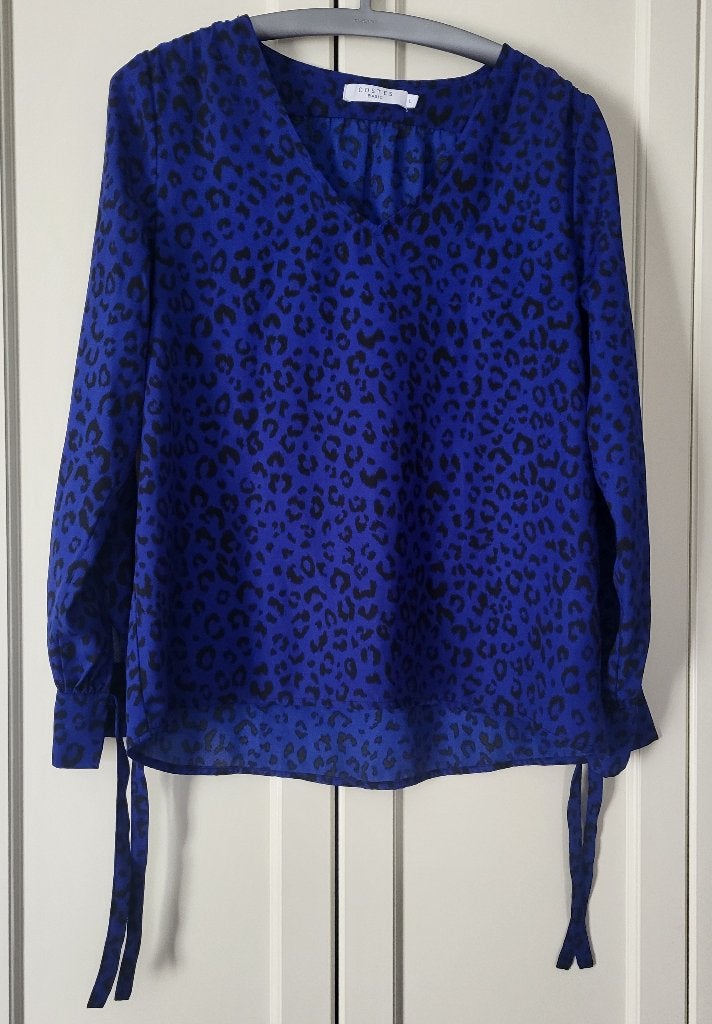 Als nieuw! Costes shirt, basics, zwart, blauw, maat L, Blauw, Maat 42/44 (L), Ophalen of Verzenden, Zo goed als nieuw