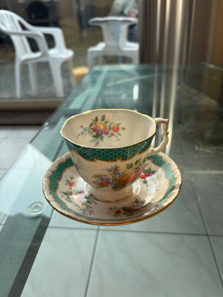 Vintage theekopje met schotel, Antiek en Kunst, Ophalen