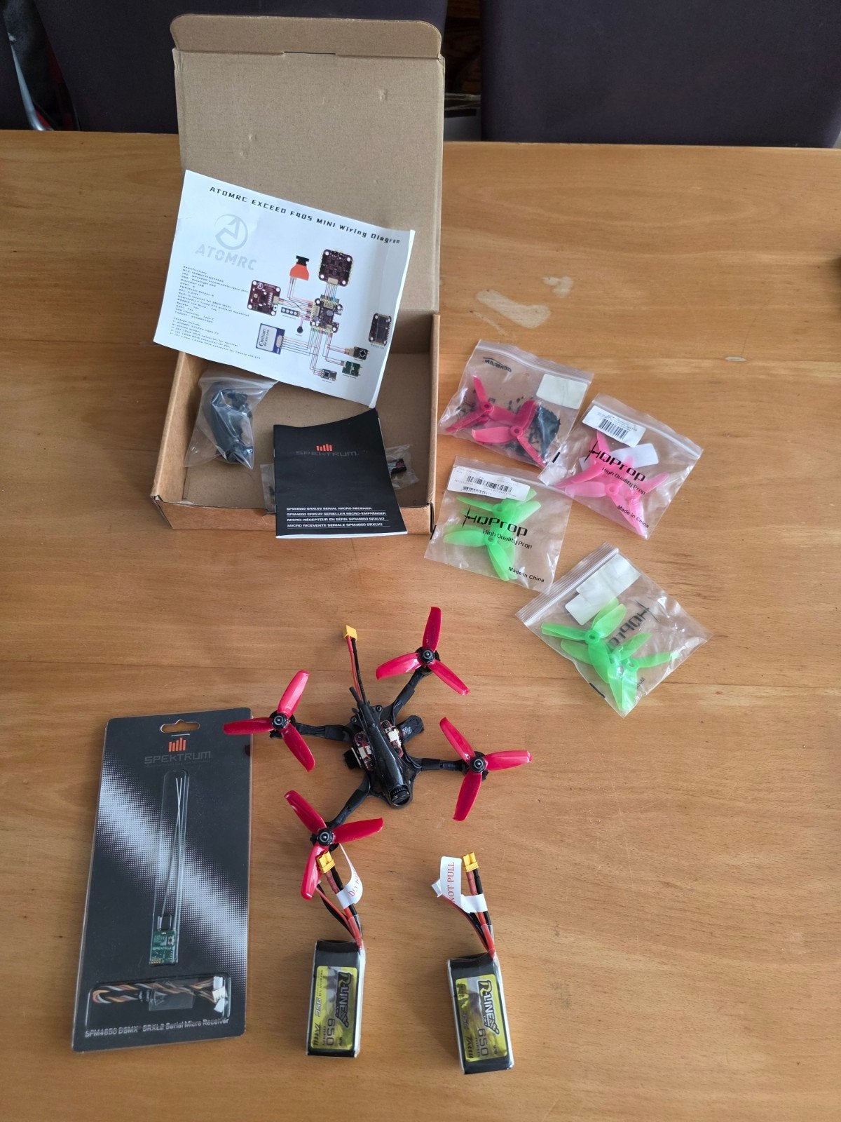 Nieuwe FPV Racedrone met extra's: 2 accu's, Ophalen