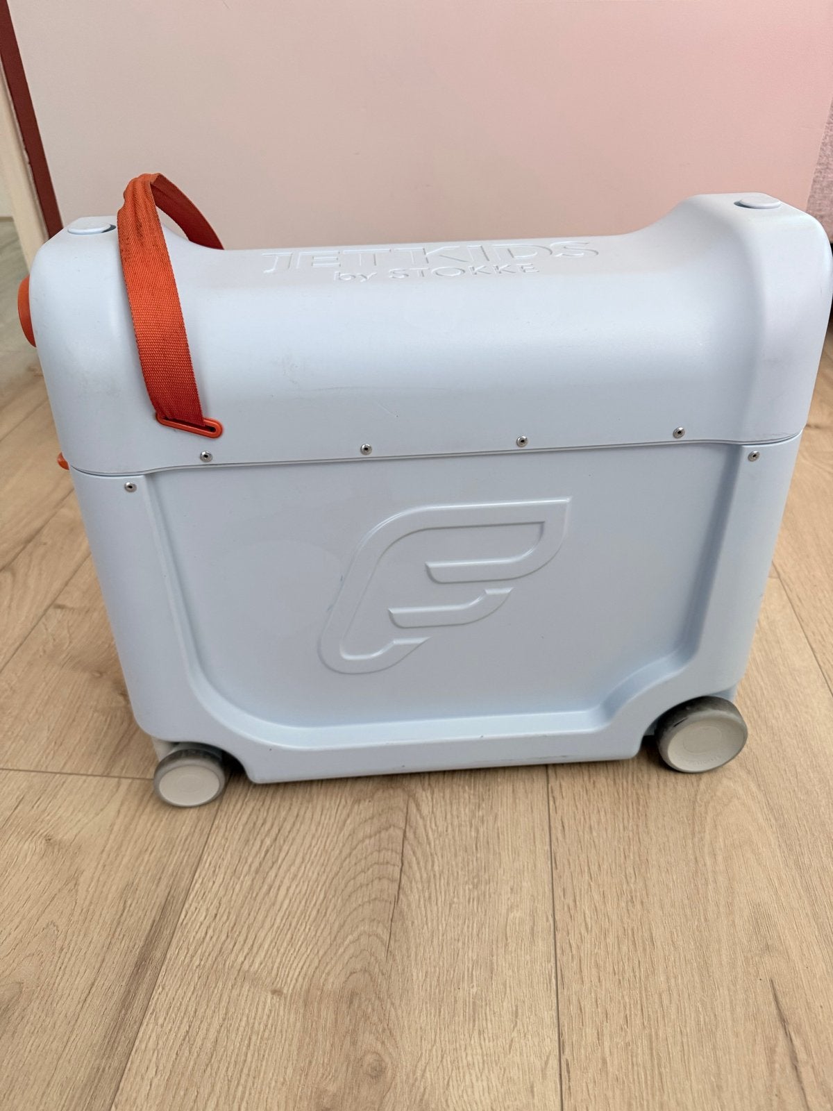 JetKids by Stokke BedBox - Lichtblauw, Ophalen, Gebruikt, Kinderwagen, Overige merken