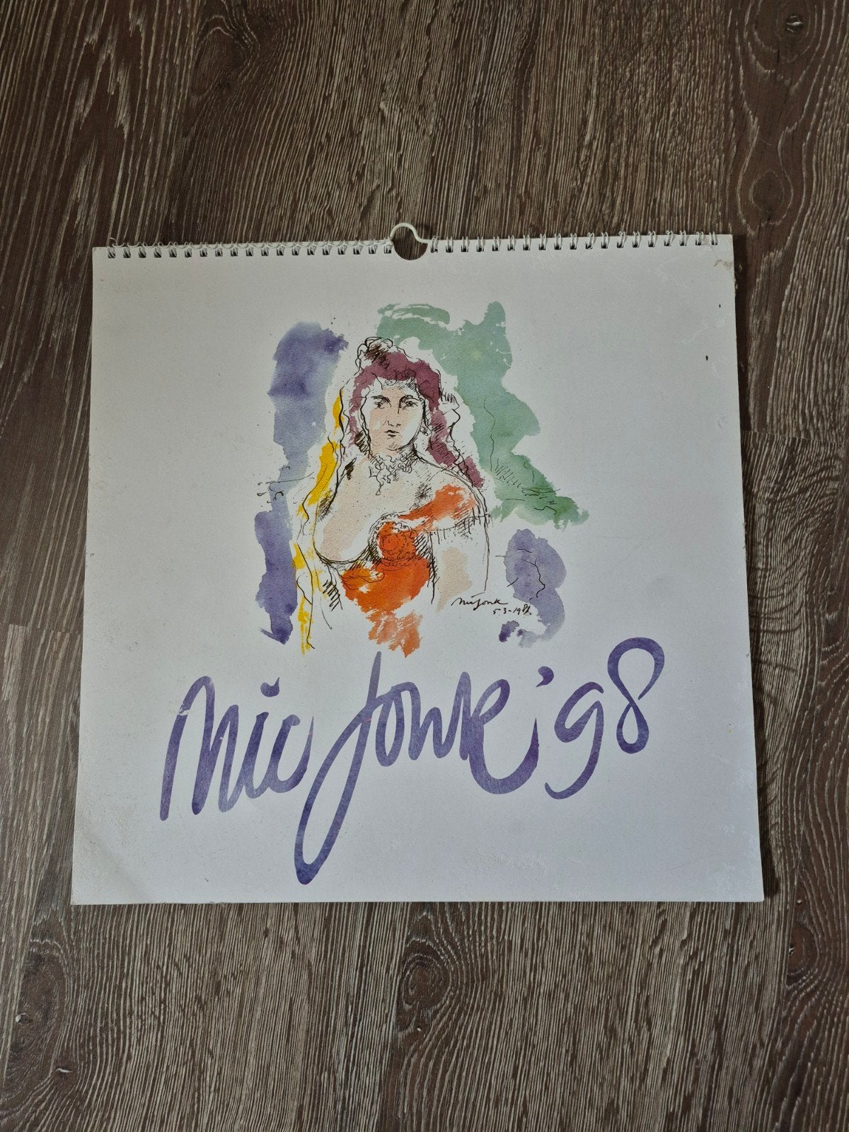 KALENDER 1998 NIC JONK, Ophalen, Personages en Fantasiefiguren