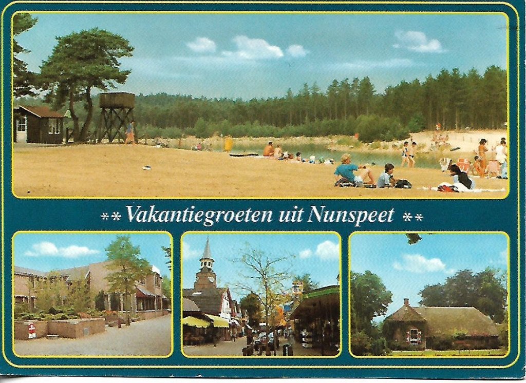 Nunspeet- -4-luik., Verzenden, 1980 tot heden, Gelopen, Gelderland