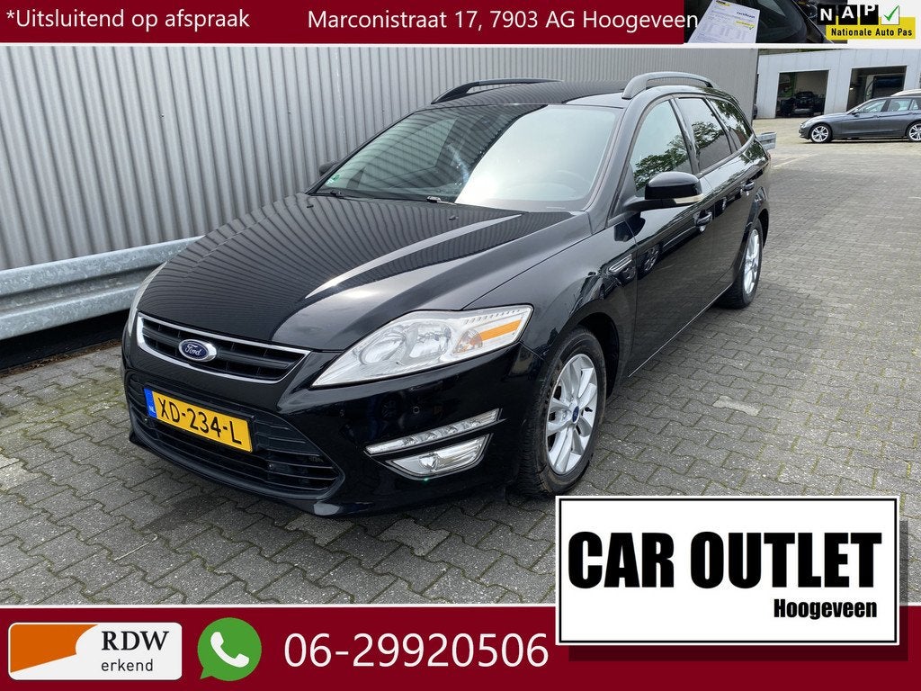 Ford Mondeo Wagon 1.6 EcoBoost Lease Titanium Leer/Stof, Cli, Auto's, Ford, Voorwielaandrijving, Gebruikt, 4 cilinders, Mondeo
