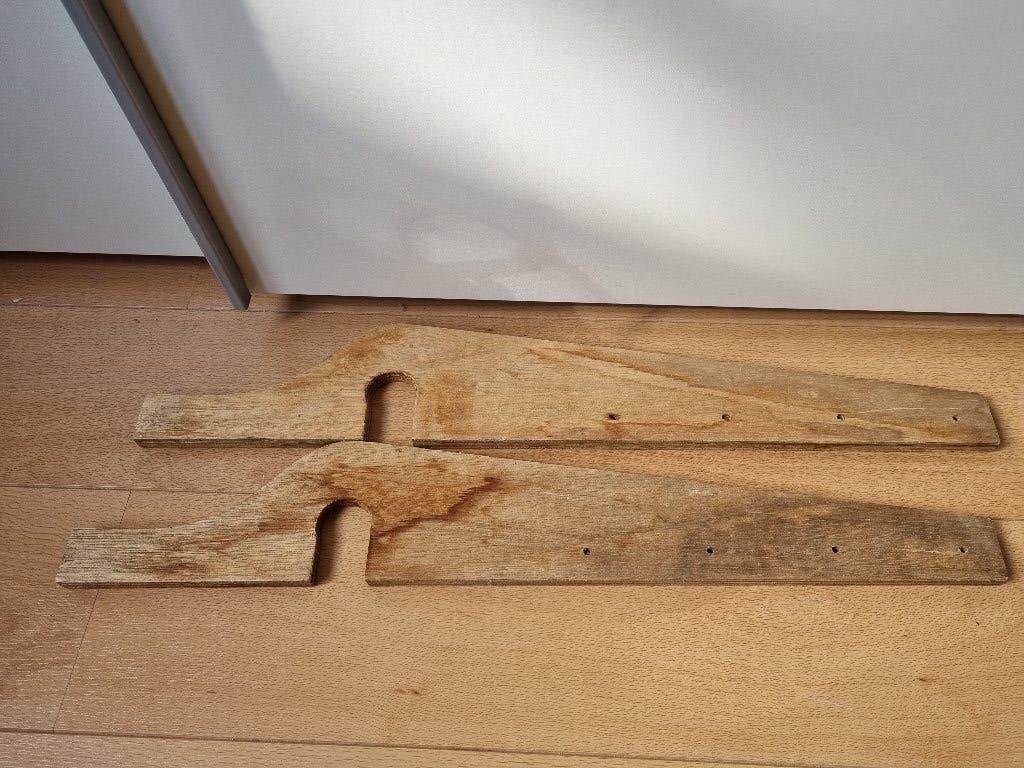 Caravan waslijn beugels hout, Caravans en Kamperen, Ophalen of Verzenden, Gebruikt