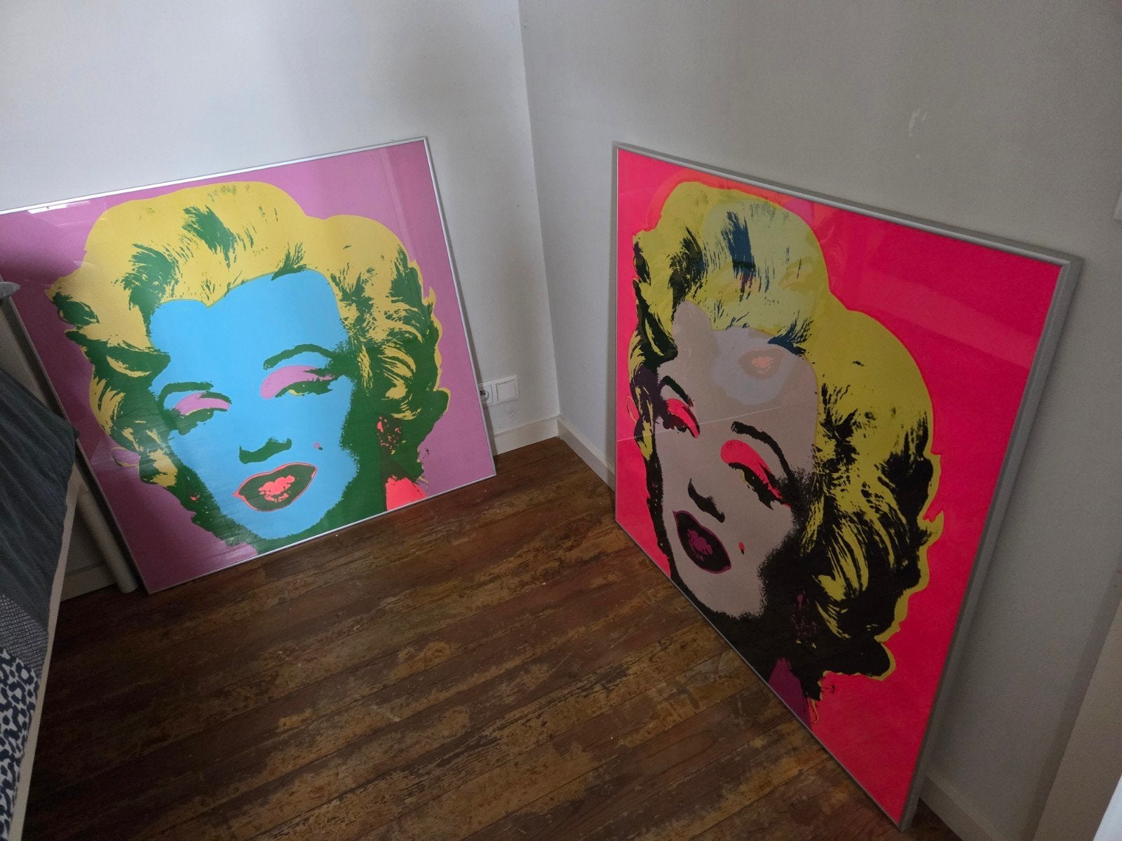 Andy Warhol Marilyn Monroe schilderijen (2 stuks), Ophalen, Ingelijst, Papier/karton, Print