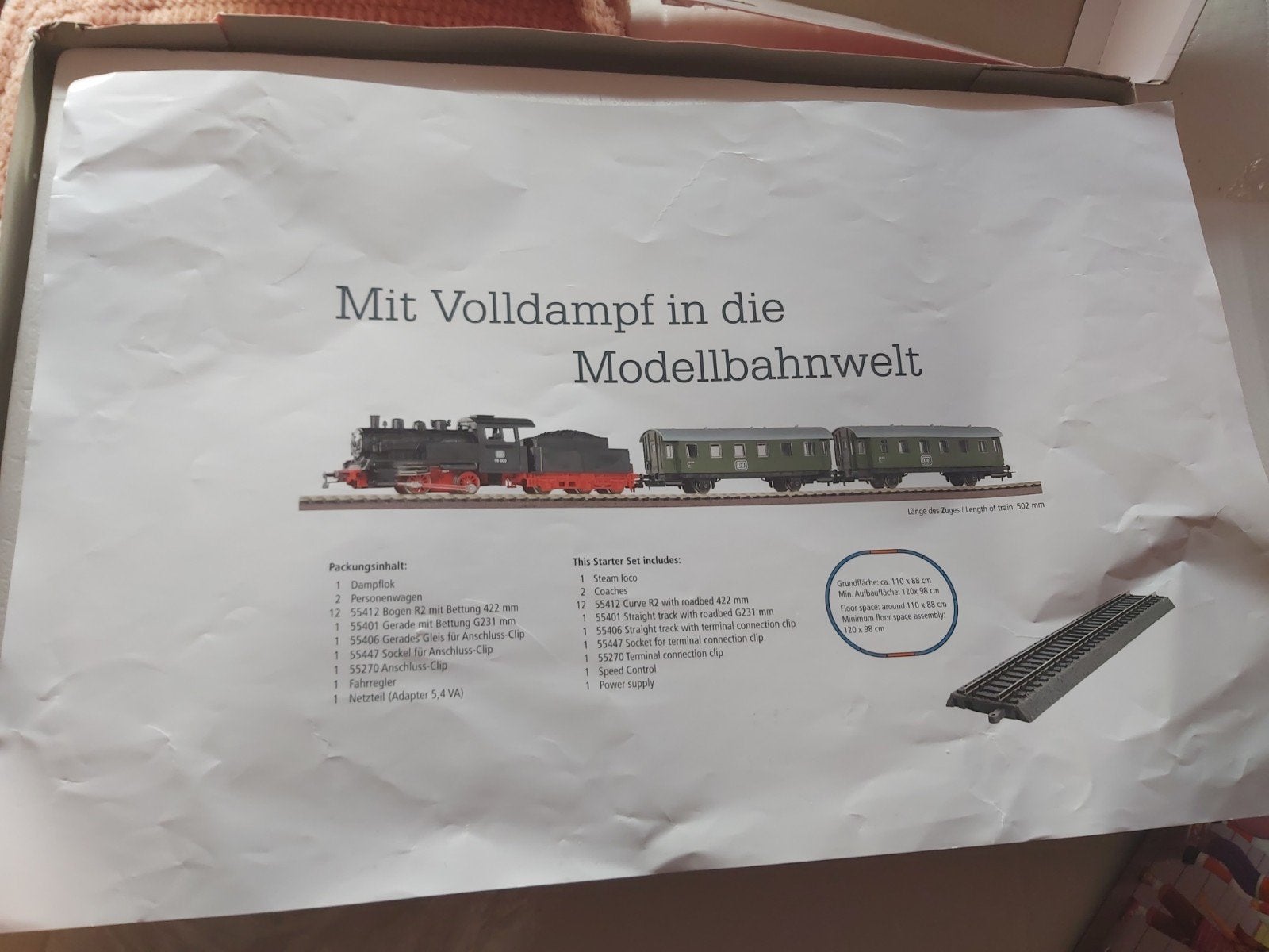 Piko H0 Startset (analoog) met stoomlocomotief en wagons, Hobby en Vrije tijd, Modeltreinen | H0, Ophalen, Treinset, Gelijkstroom