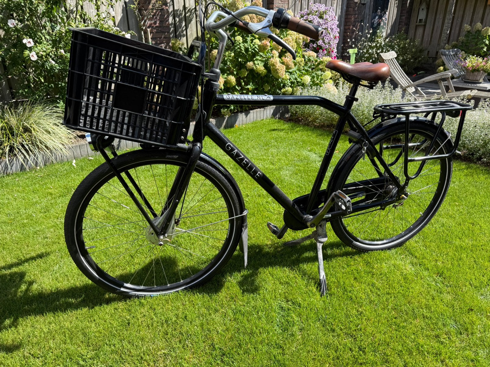 Heren Transportfiets Gazelle, Ophalen, Versnellingen, Zo goed als nieuw, 57 tot 61 cm