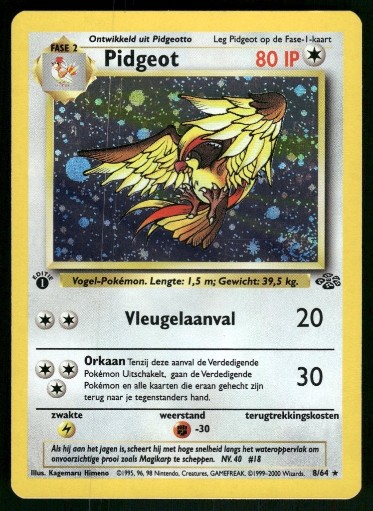 Pidgeot 8/64 - Jungle (1st edition) (NL) (NM), Verzenden, Gebruikt