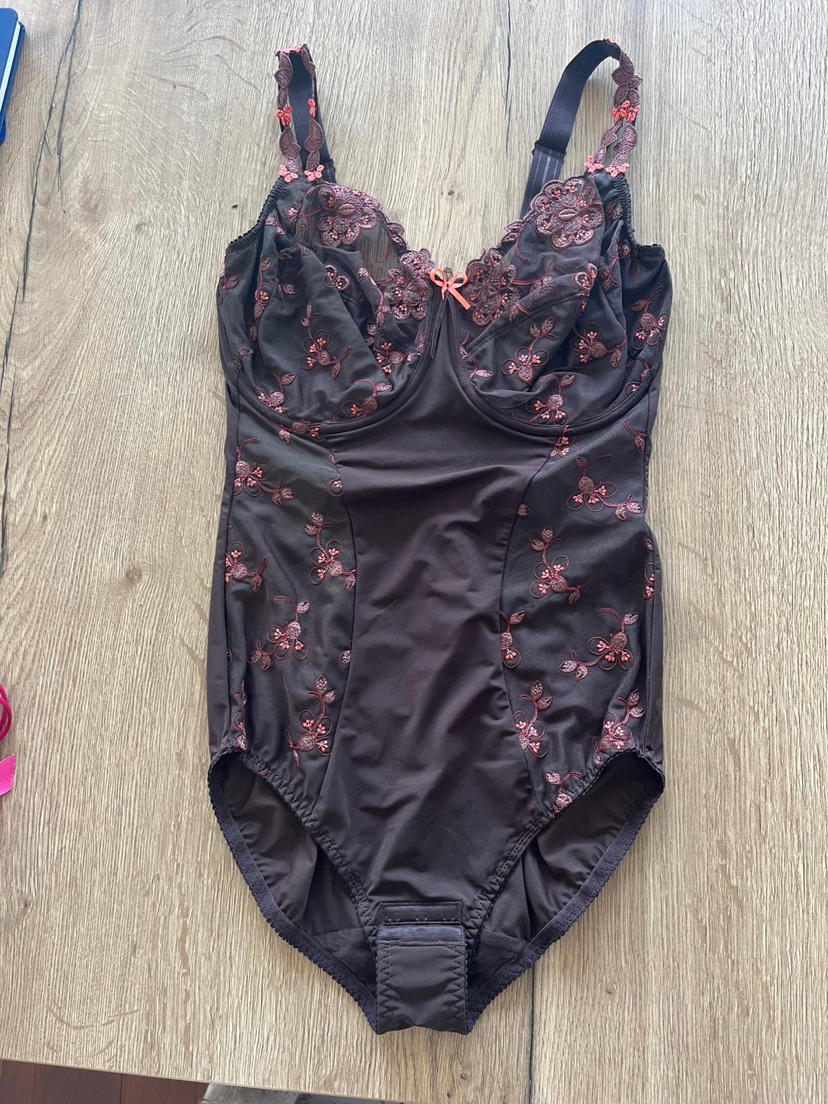 Prima donna 80F pantylette donkerbruin brique borduur, Bruin, Verzenden, Body of Korset