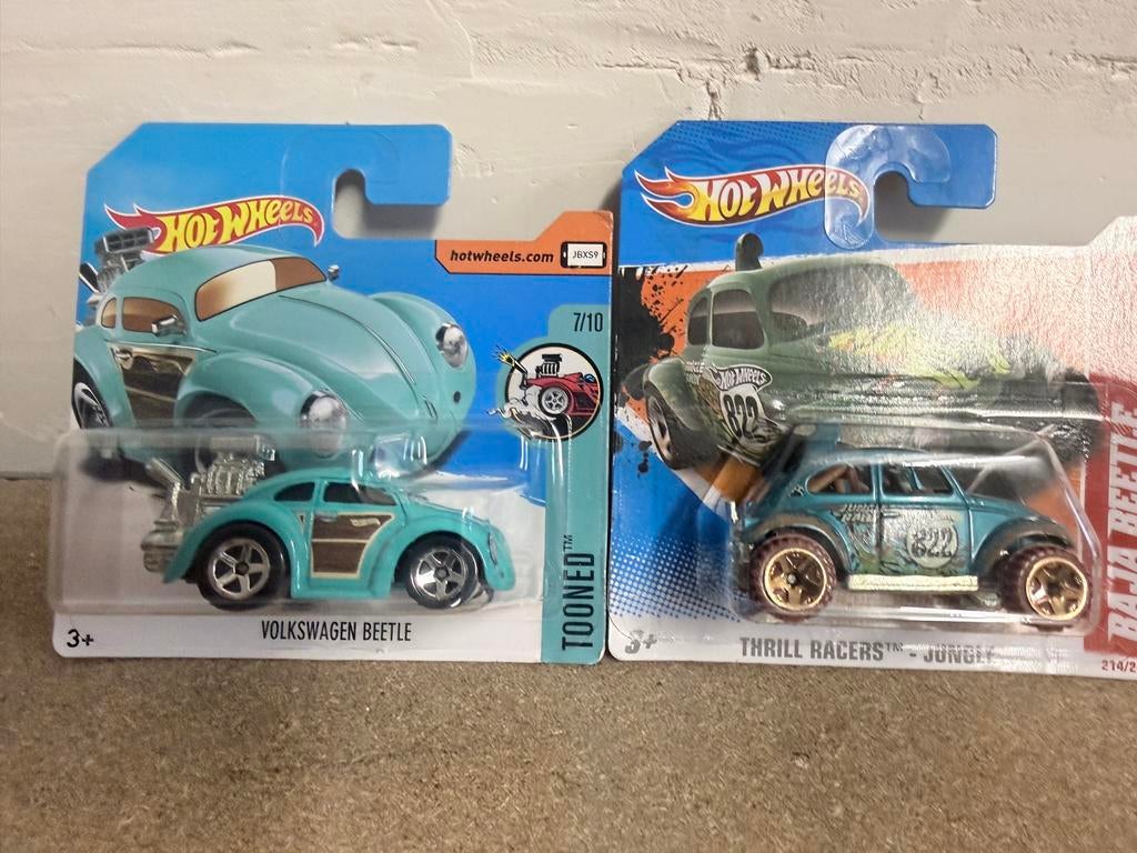 Hot Wheels Volkswagen Beetle modelauto's, Hobby en Vrije tijd, Modelauto's | Overige schalen, Ophalen of Verzenden, Nieuw, Auto