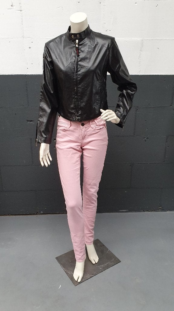 Lakjasje Foxy, zwart, nepleer look. Maat M, maat 38. S25, Tweedehands verkoop, Zwart, Ophalen of Verzenden, Tweedehands verkoop