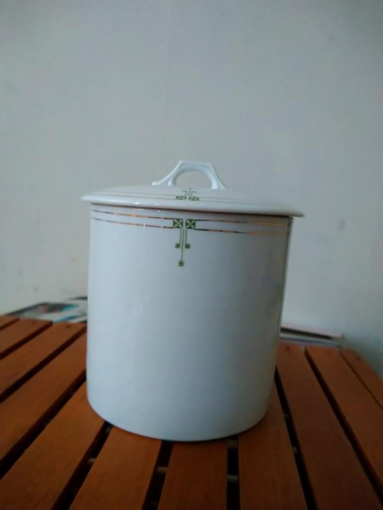 Jugendstil voorraad pot, Ophalen of Verzenden
