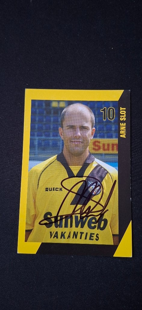 Spelerskaart met handtekening; Arne Slot # NAC Feyenoord, Ophalen of Verzenden, Nieuw, NAC Breda, Spelerskaart