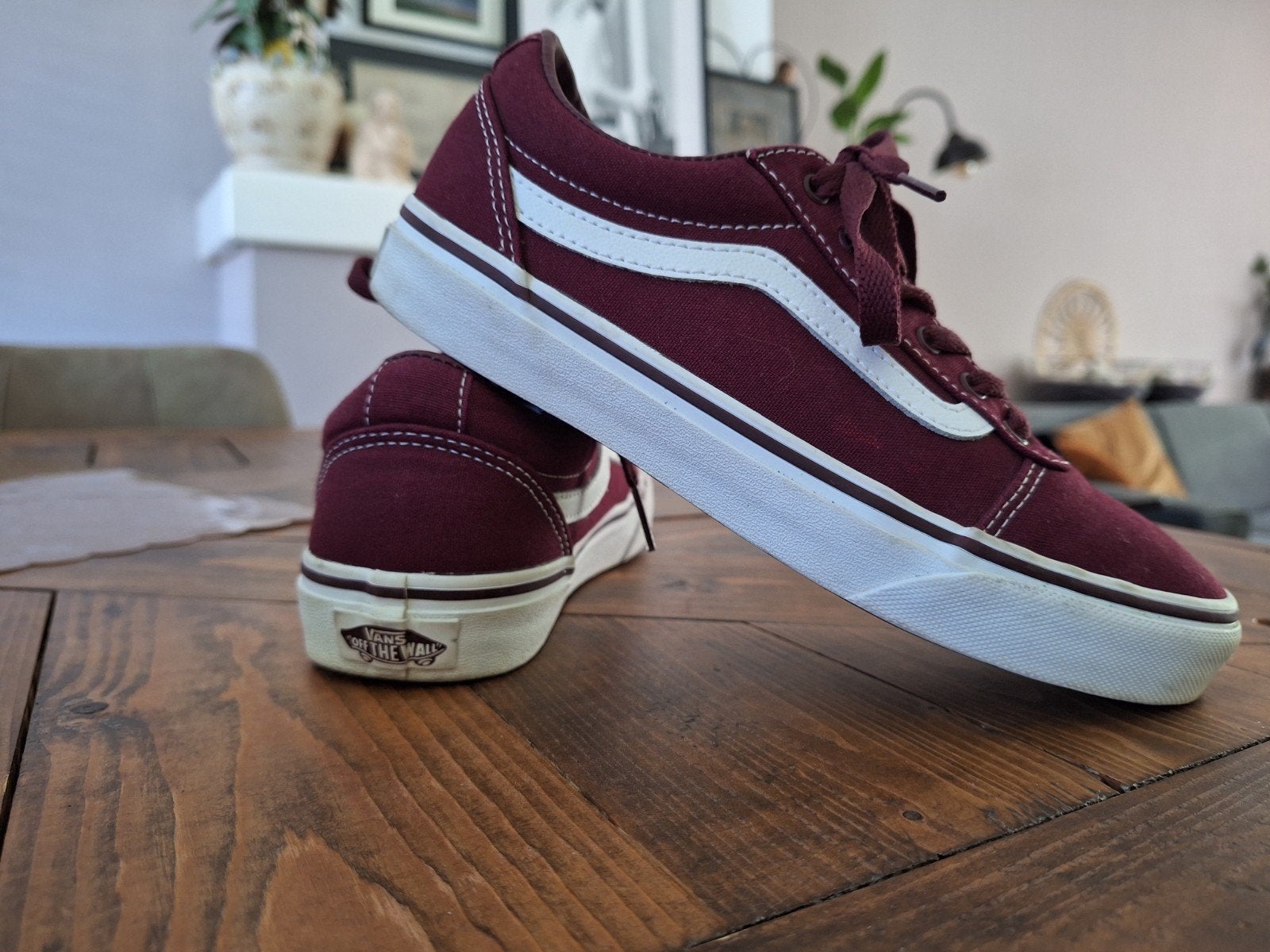 Mooie Vans sneakers..zgan., Verzenden, Vans, Rood, Sneakers of Gympen
