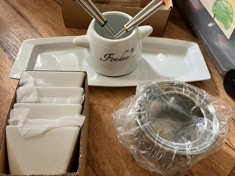 Leuke fondue set Rovio (nieuw), Ophalen, Nieuw, Waxinelicht, Fondueset