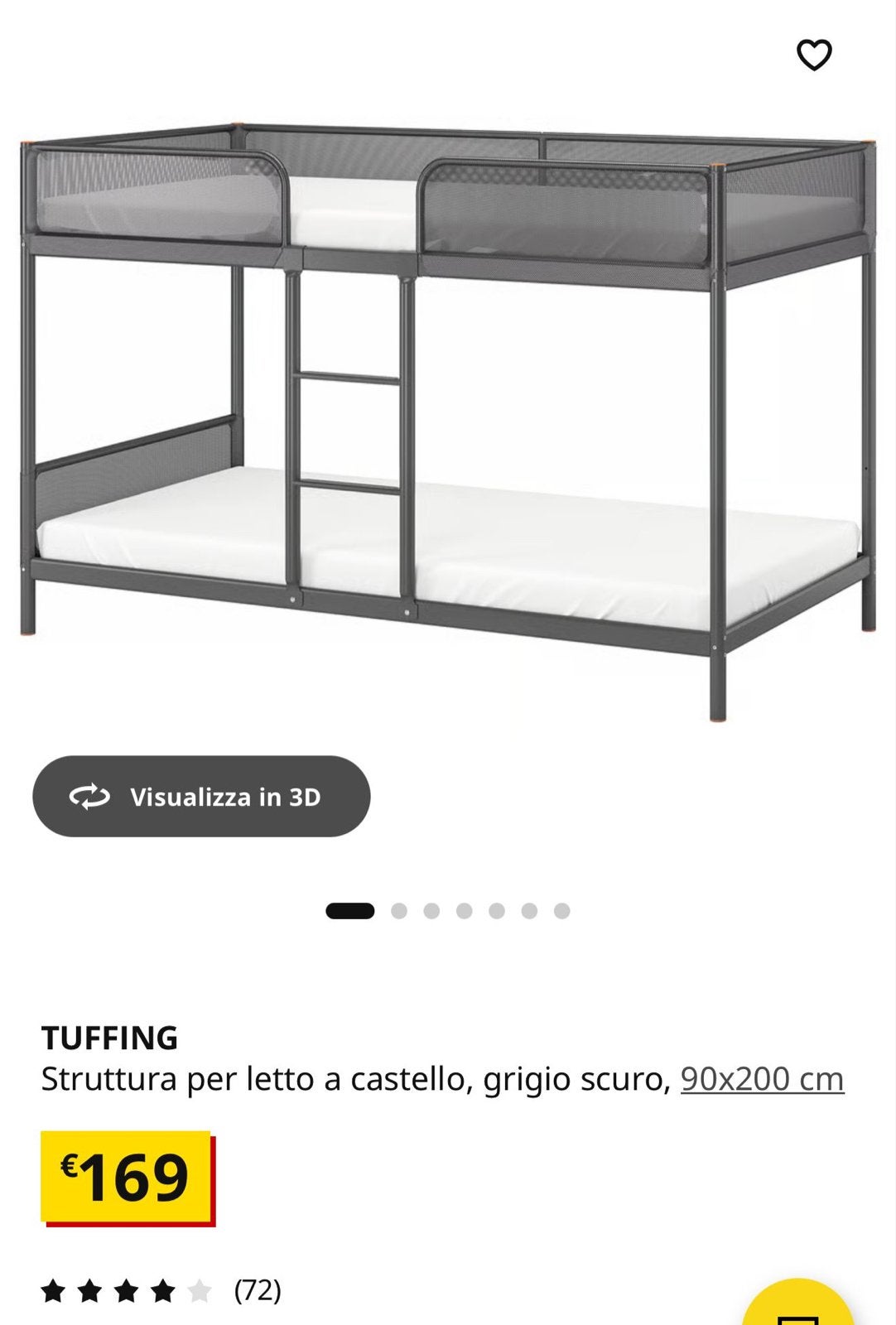 IKEA Tuffing stapelbed - Zo goed als nieuw, 90 cm, 160 tot 180 cm, Tweepersoons, Ophalen of Verzenden