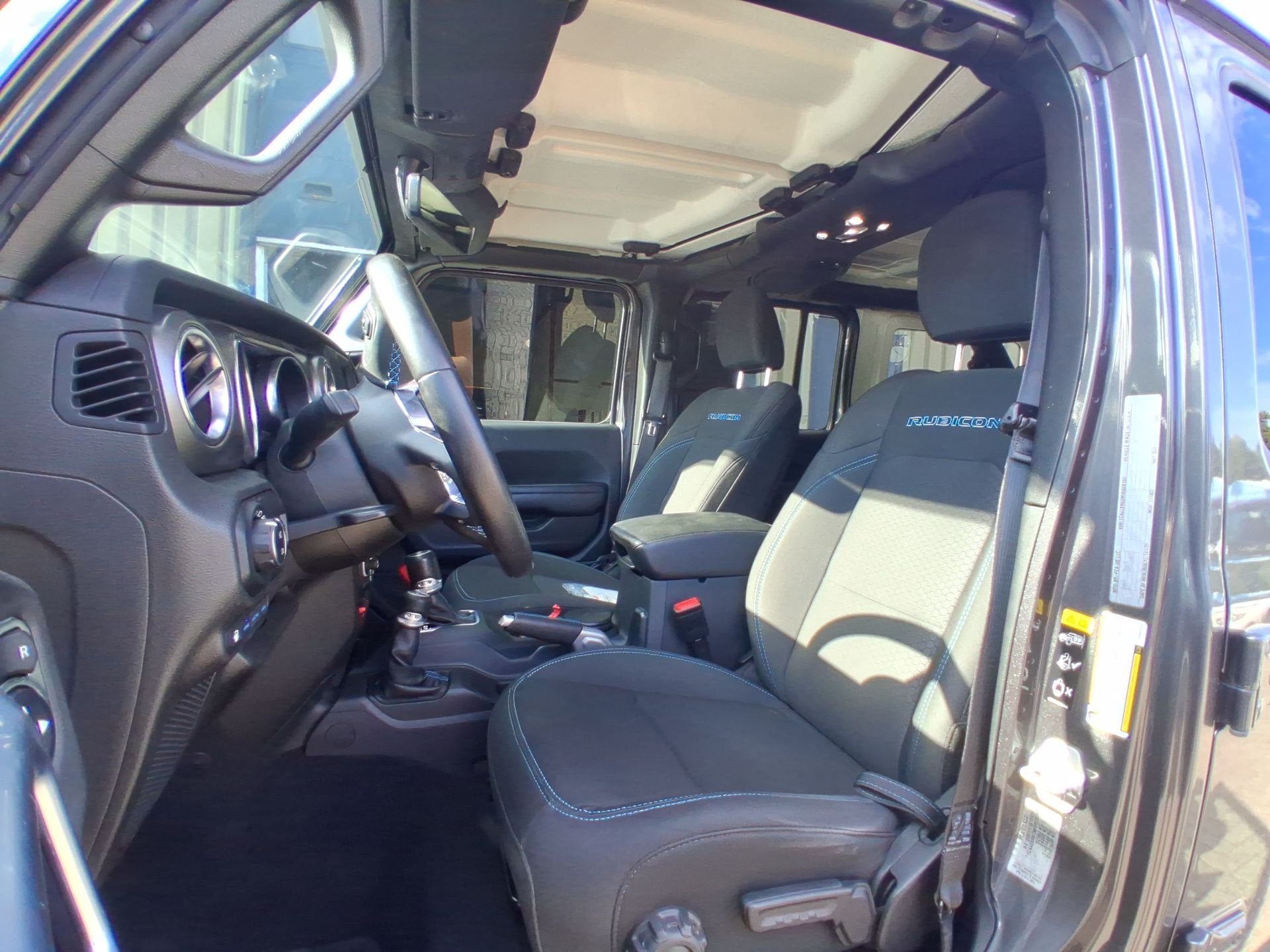 Jeep Wrangler Unlimited 4xe 380 Rubicon |NAVI|CLIMA|CRUISE|C, Auto's, Stof, Zwart, 4 cilinders, 23 km/l