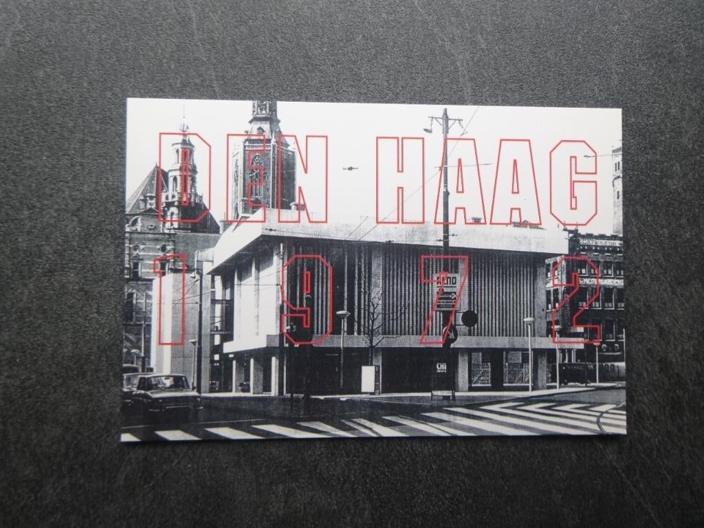 Den Haag, Groenmarkt/auto 1972, Verzenden, 1960 tot 1980, Ongelopen, Zuid-Holland