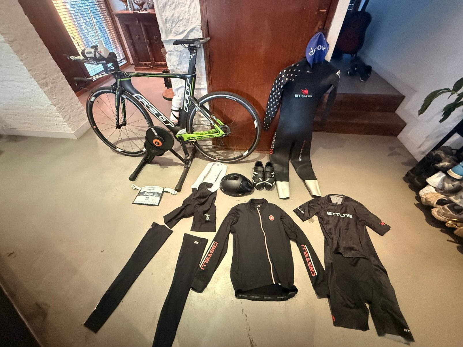 Triatlhon complete Set, Ophalen, Zo goed als nieuw, Hometrainer