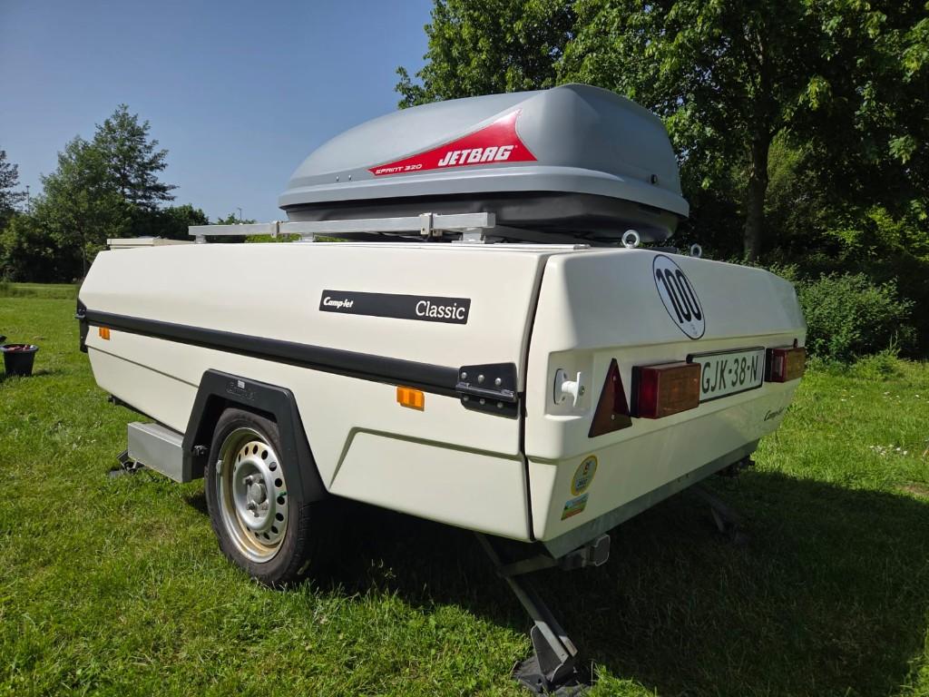 Camp-let Classic nieuwe matrassen+verduisterende binnentent!, Caravans en Kamperen, Vouwwagens, Ophalen, Beige, Aanwezig, Camp-Let
