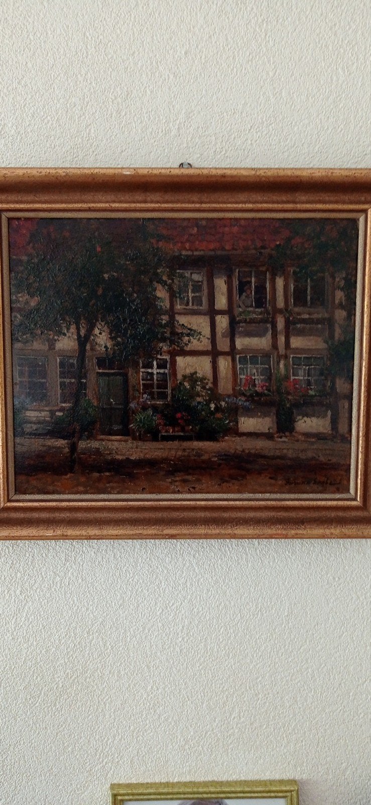 German Grobe (1857-1938) - Olieverf op paneel, Ophalen of Verzenden
