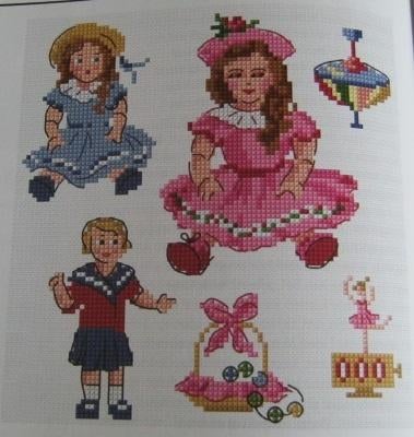 Borduurpatroon  Poppen en speelgoed  nr 6214, Verzenden, Nieuw, Handborduren, Patroon