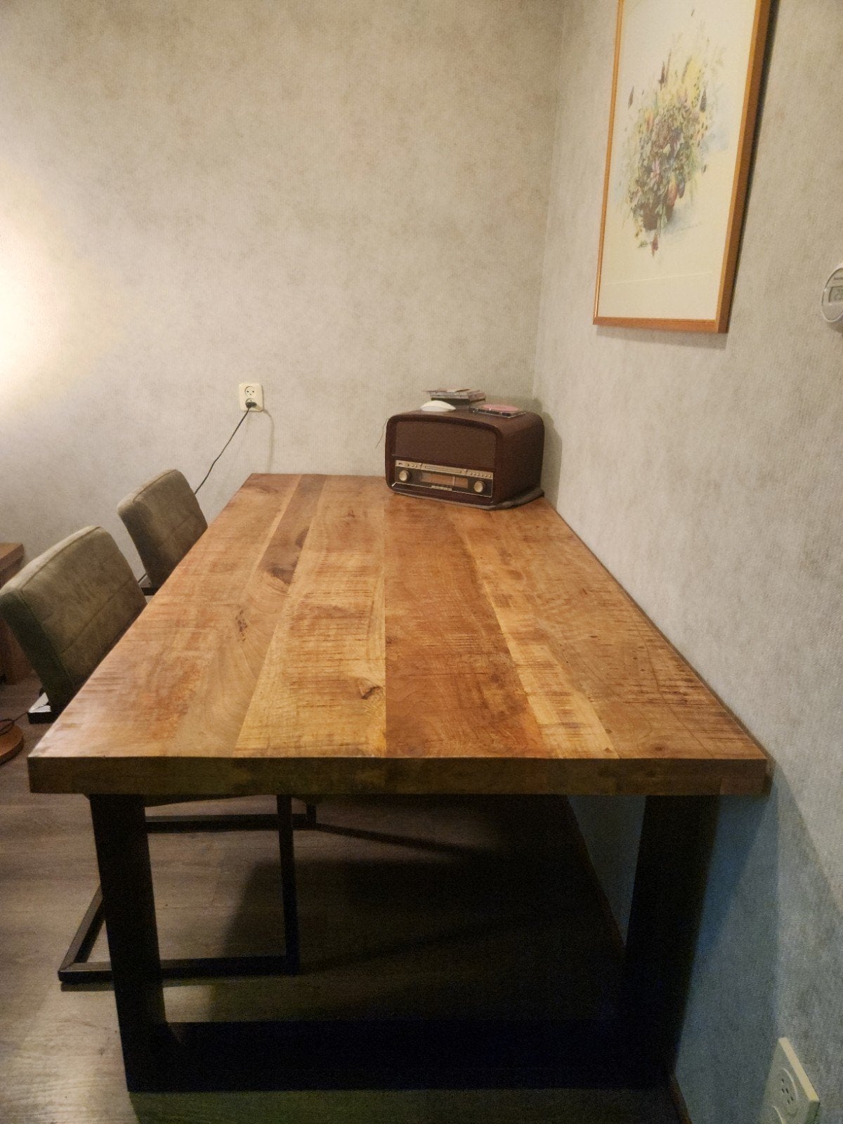 Mooie Mango Tafel - 180x100, Huis en Inrichting, Tafels | Eettafels, Ophalen, 50 tot 100 cm, Zo goed als nieuw, 150 tot 200 cm