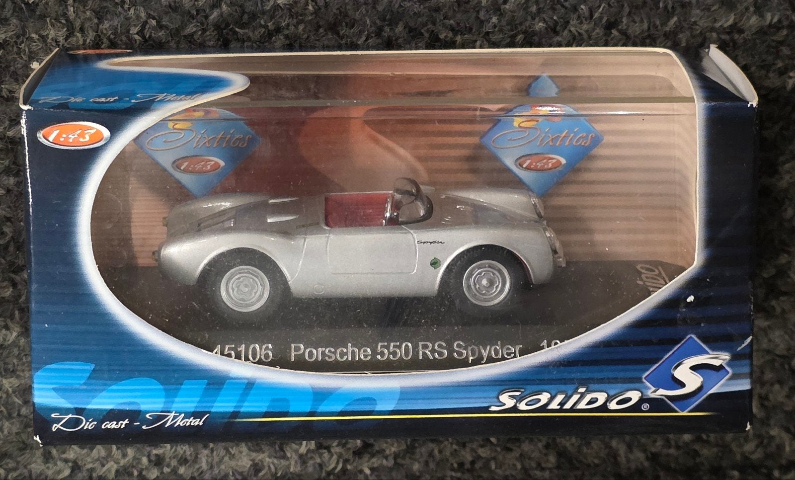 Solido 1:43 Porsche 550 RS Spyder Sportwagen Modelauto MIB!, Ophalen of Verzenden, Nieuw, Auto, Solido