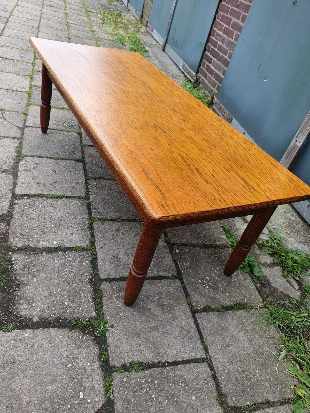 Salontafel 130 breed 58 diep 45 hoog, Ophalen, Gebruikt, 100 tot 150 cm, 50 tot 100 cm
