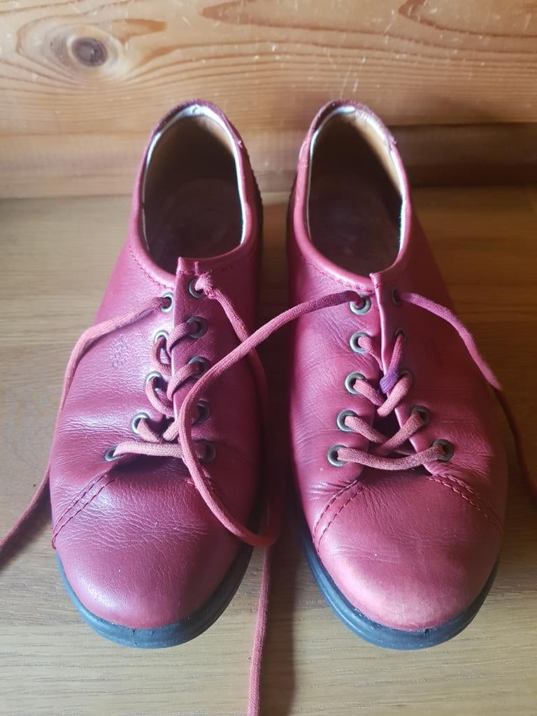 Rode Ecco veterschoenen - maat 39, Ophalen of Verzenden, Rood