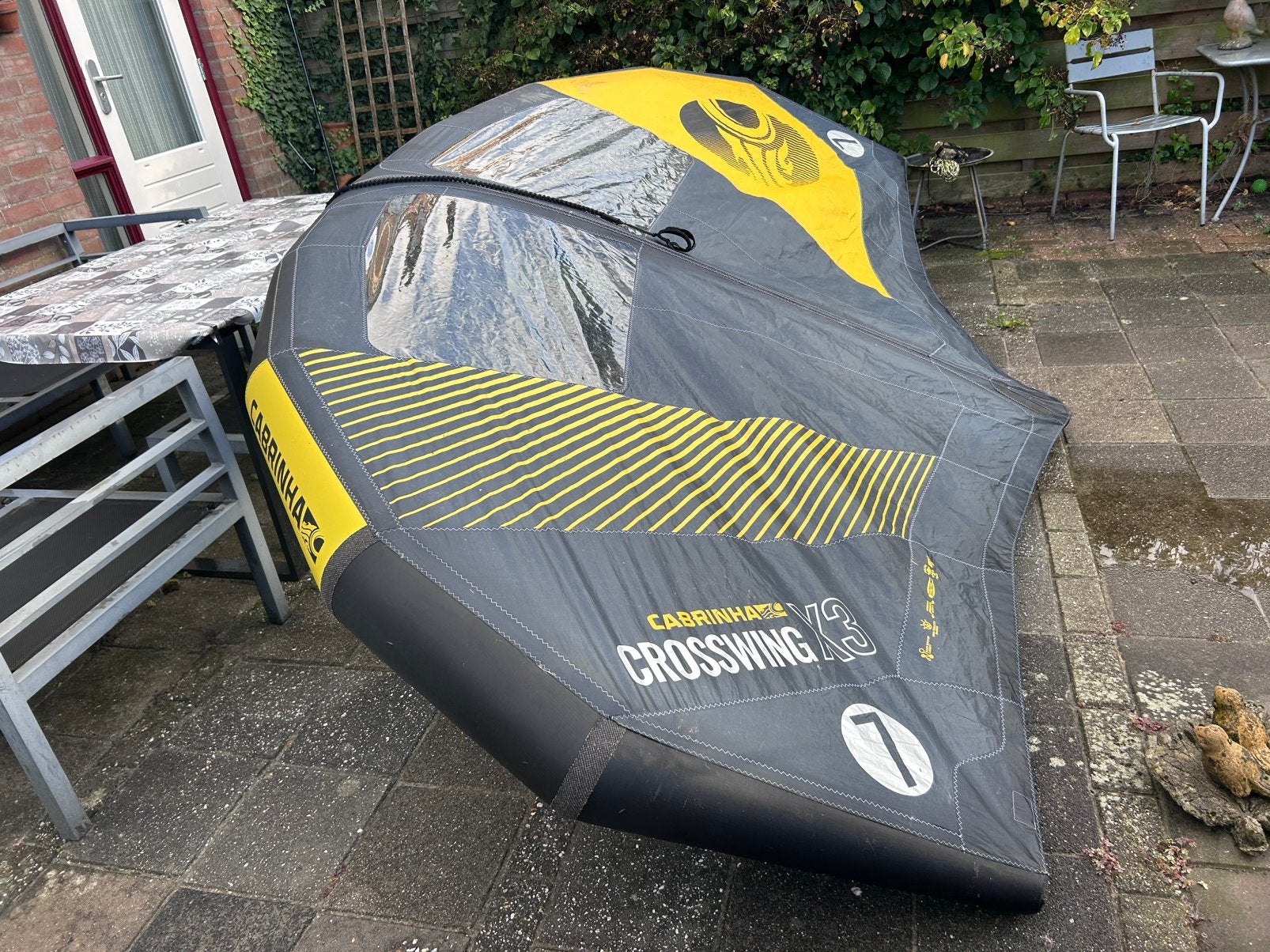 Cabrinha crosswing x3  7 meter, Watersport en Boten, Ophalen, Gebruikt, Wingsurf-wing