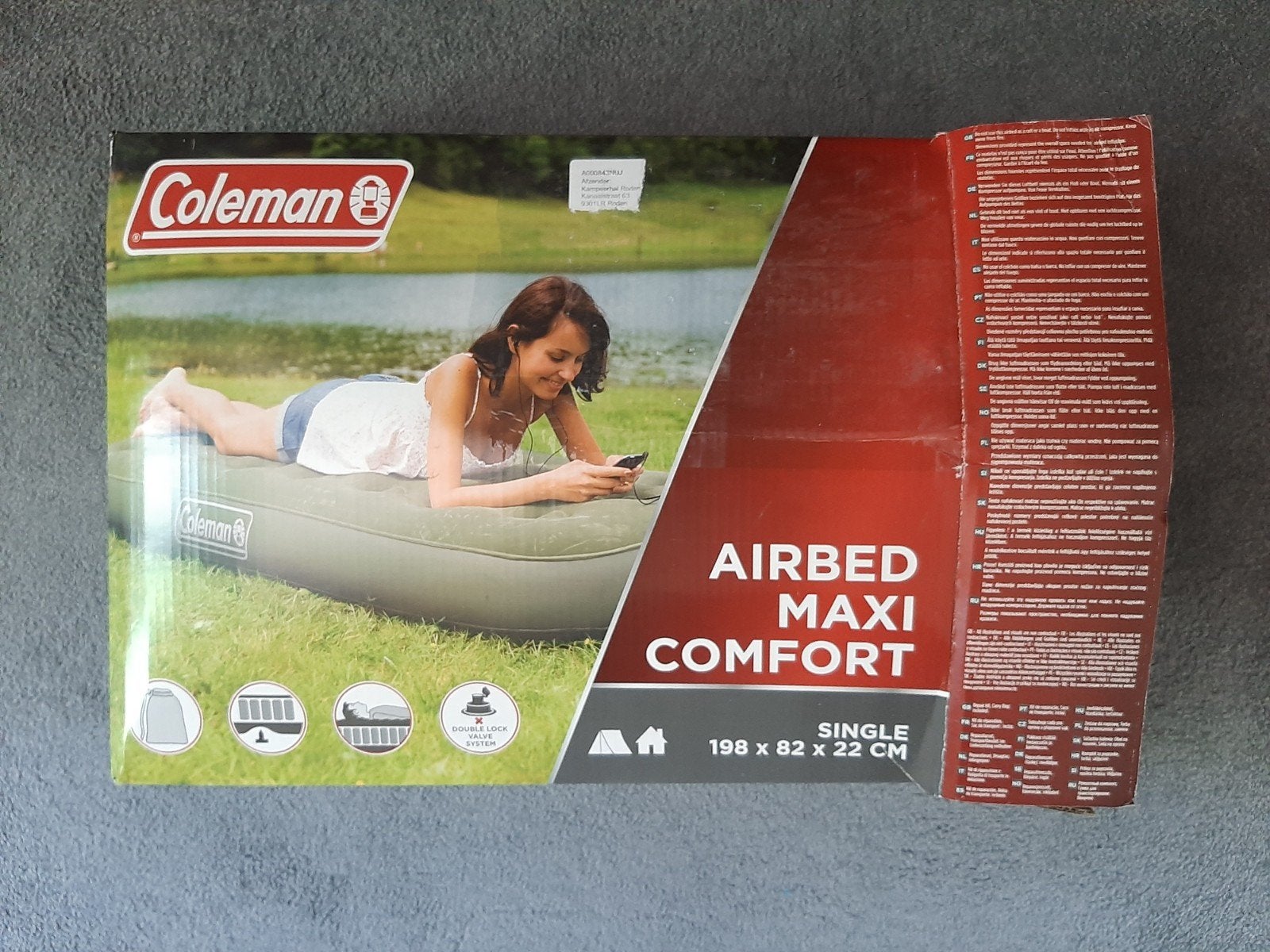 Coleman luchtbed met handpomp, zo goed als nieuw., Caravans en Kamperen, Luchtbedden, Ophalen, Zo goed als nieuw, 1-persoons