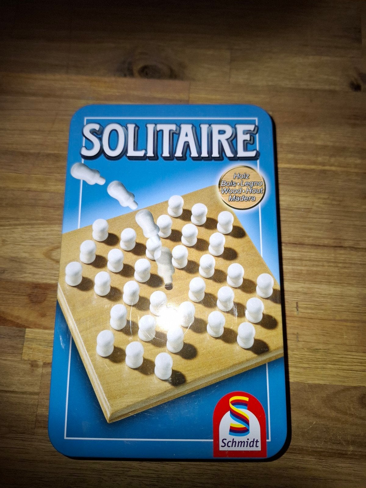 Solitaire bordspel van Schmidt - Houten uitvoering, Ophalen, Gebruikt, Schmidt, Een of twee spelers