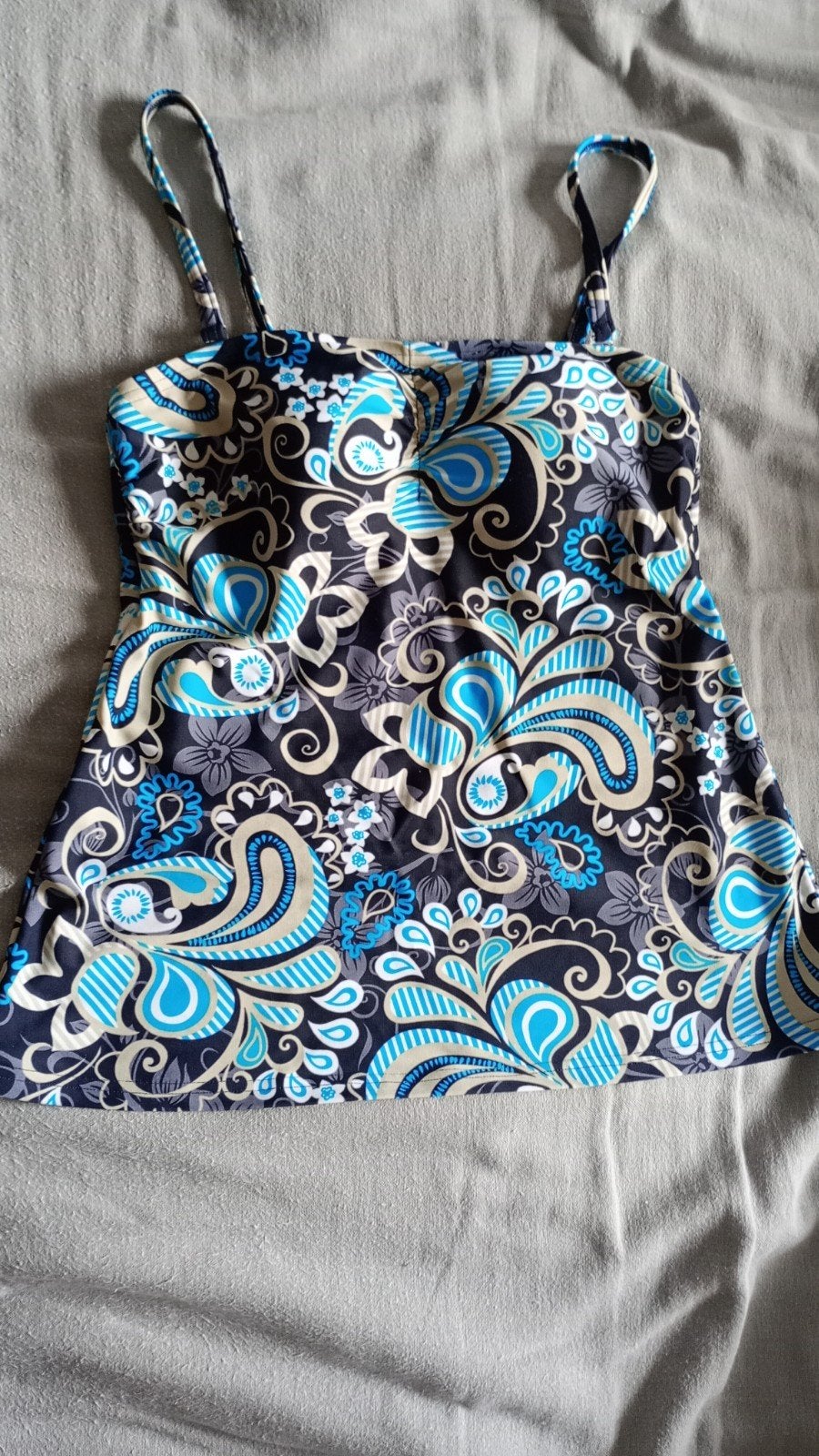 Tankini top met paisley print, maat 38, Ophalen of Verzenden, Zo goed als nieuw, Meerkleurig, Bikini