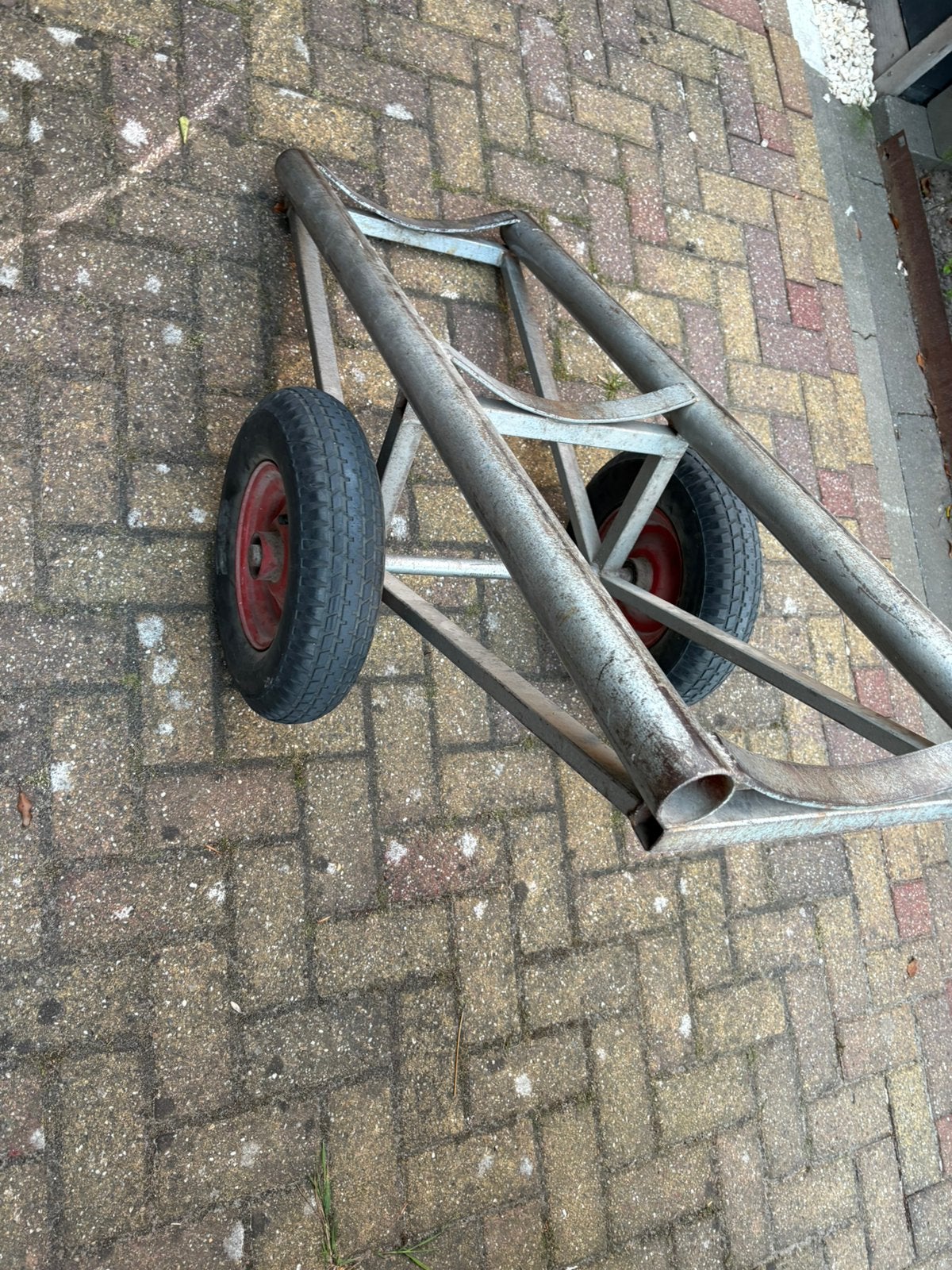 Tapijtrolwagen tapijt kar wagen  tapijtwagen buiswagen, 100 liter of meer, Ophalen of Verzenden, Zo goed als nieuw, Transportkar