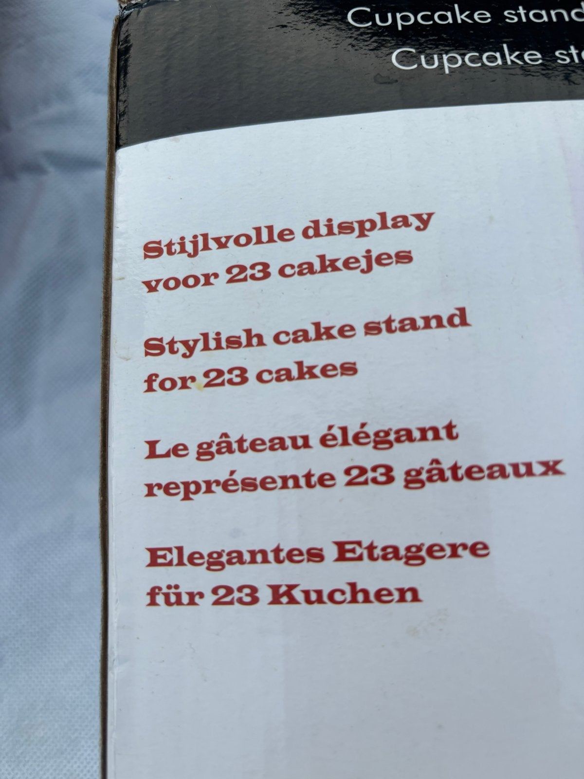 Cupcake standaard voor 23 cakejes, Ophalen, Gebruikt