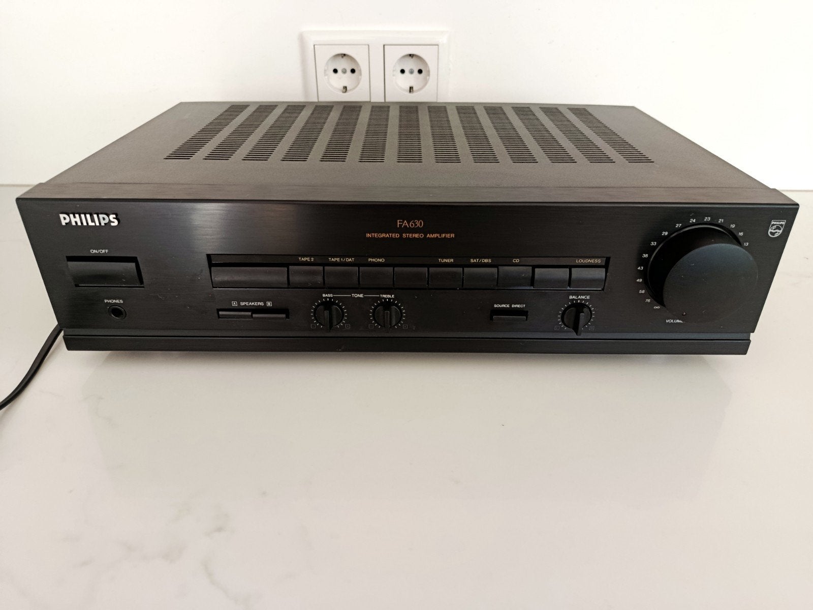 Philips FA630 Geïntegreerde Stereo Versterker, Ophalen of Verzenden, Gebruikt, Philips