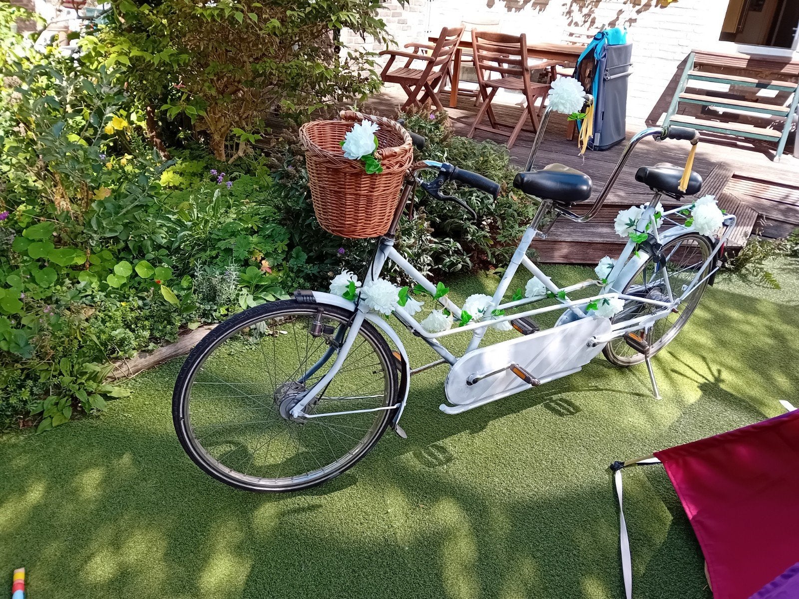 feestelijke tandem te huur, Ophalen, Gebruikt, Minder dan 49 cm, Minder dan 10 versnellingen