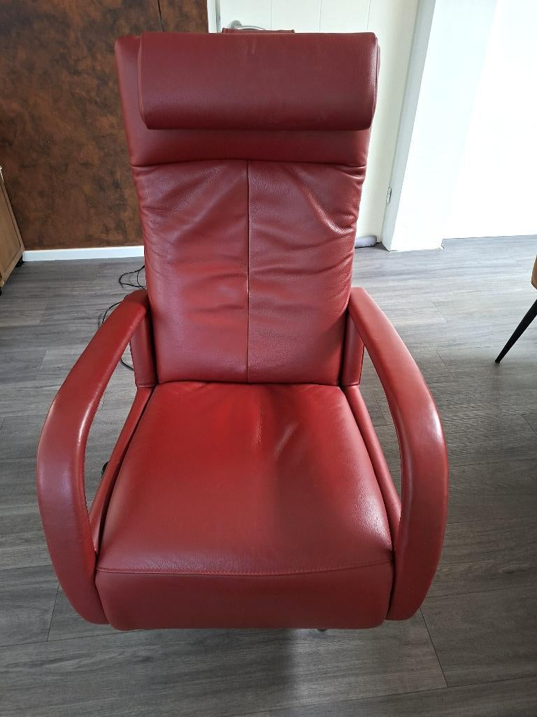 Relax fauteuil elektrisch, Ophalen, Gebruikt, Minder dan 75 cm, Leer