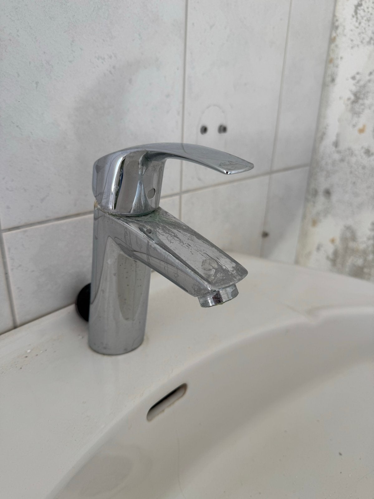 Grohe wastafelkraan - 17 cm hoog, Ophalen of Verzenden, Gebruikt, Chroom, Kraan