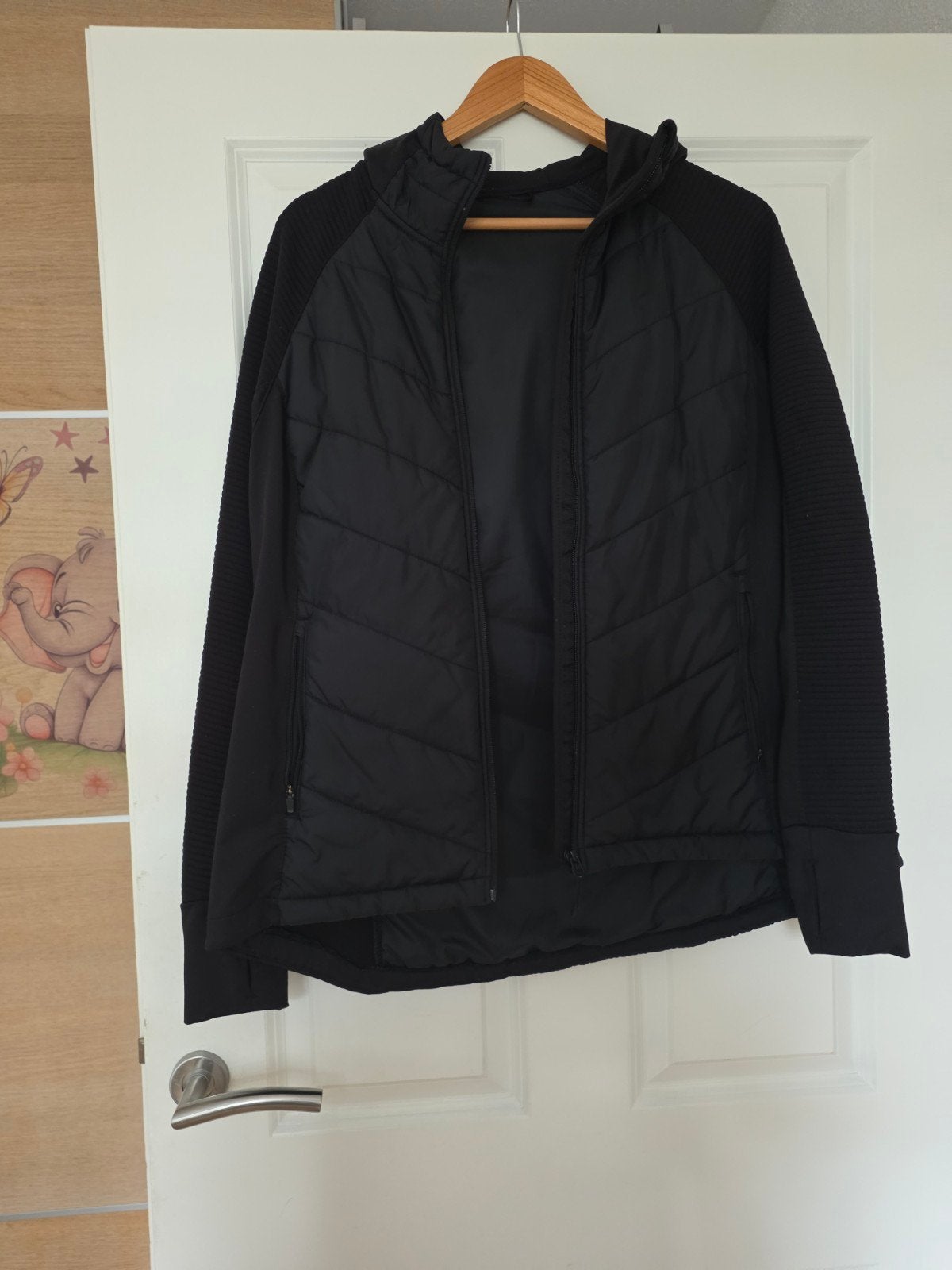 Hema sportjack maat L 42, Zwart, Ophalen of Verzenden, Gedragen, Hema