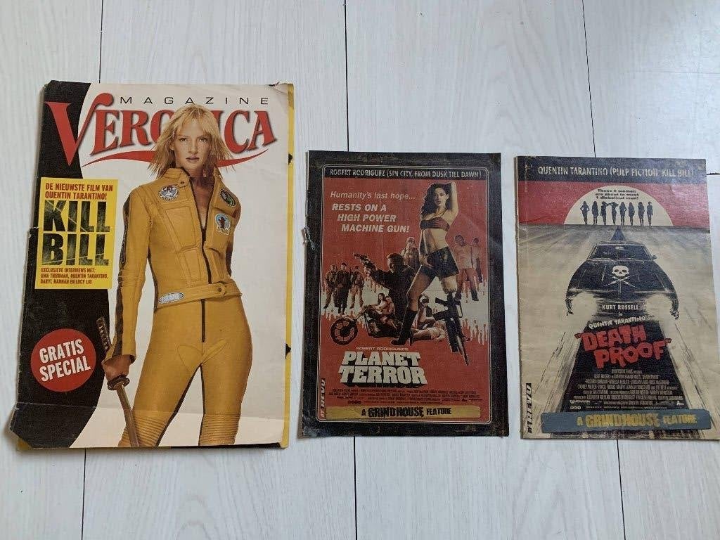 Quentin Tarantino - 3 bijlages - zie lijst, Ophalen, Zo goed als nieuw, Film, Overige typen