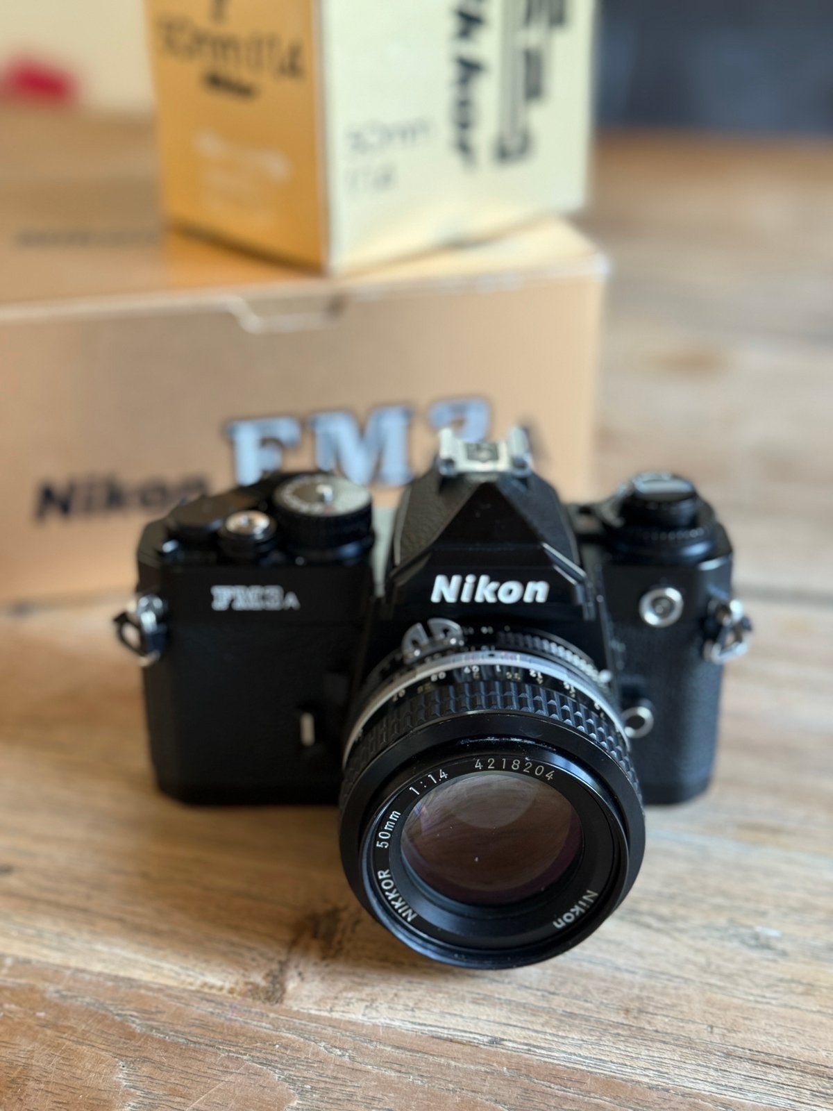 Nikon FM3a analoge camera + Nikkor 50mm 1.4, Audio, Tv en Foto, Fotocamera's Analoog, Ophalen of Verzenden, Zo goed als nieuw